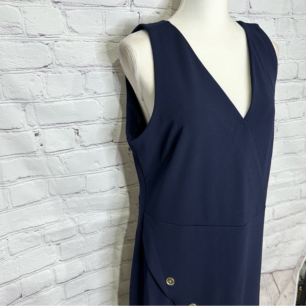 Nanette Lepore Navy Button-Detail Dress - Picture 6 of 15